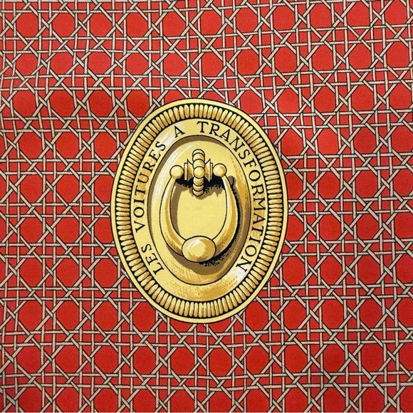 Hermès Paris Carriage Print Silk Scarf - Picture 4 of 12